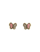 Pendientes MARIPOSA PIEDRAS Y ESMALTE