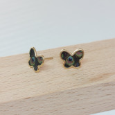 Pendientes Mariposa PAVO REAL 8mm