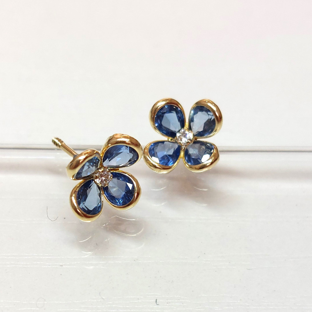 Pendientes ALHELÍ Azul